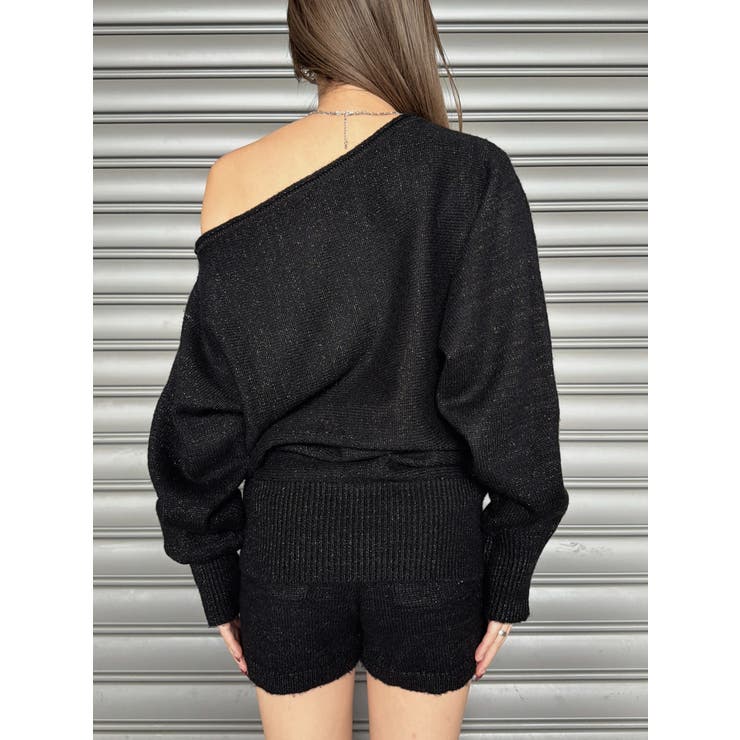 プレート付ワンショルラメニットトップス | EGOIST | 詳細画像15 