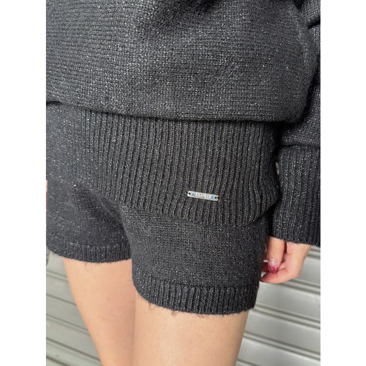 プレート付ワンショルラメニットトップス | EGOIST | 詳細画像16 