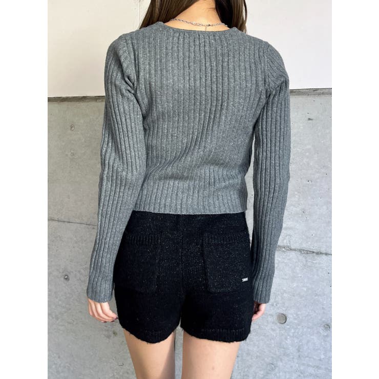 プレート付ラメニットショートパンツ | EGOIST | 詳細画像5 