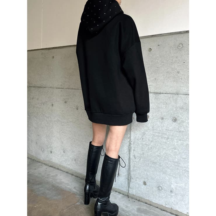 ラインストーンフードトップス | EGOIST | 詳細画像2 