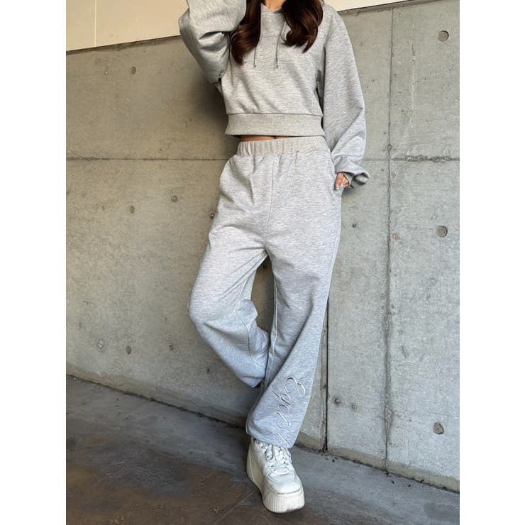 裾ロゴラメ裏毛パンツ | EGOIST | 詳細画像10 