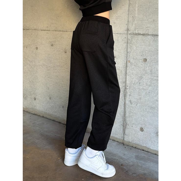 裾ロゴラメ裏毛パンツ | EGOIST | 詳細画像3 