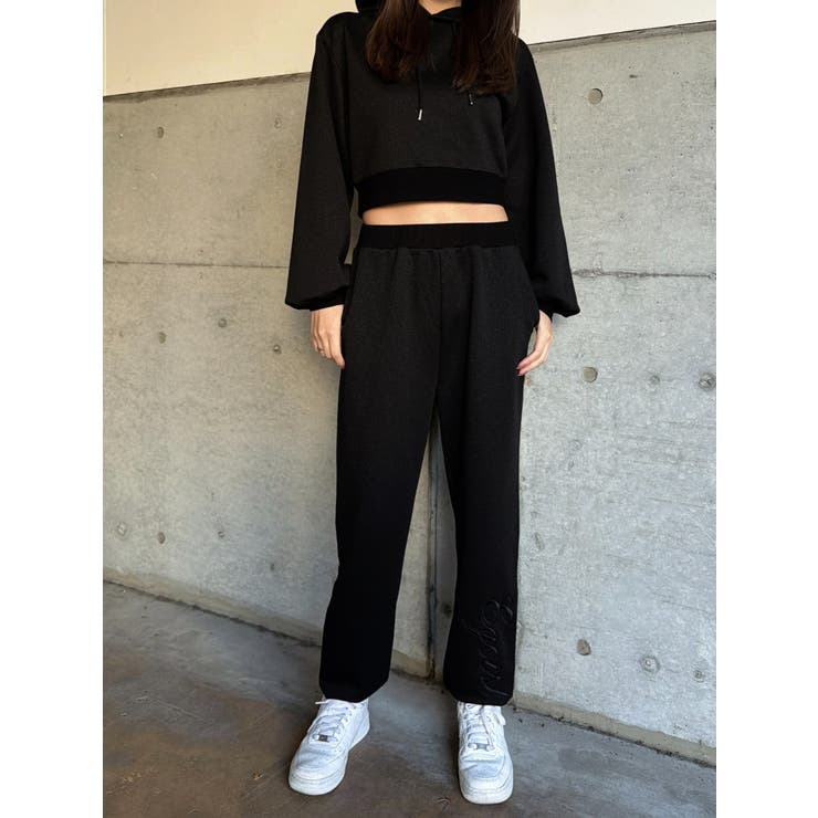 裾ロゴラメ裏毛パンツ | EGOIST | 詳細画像7 