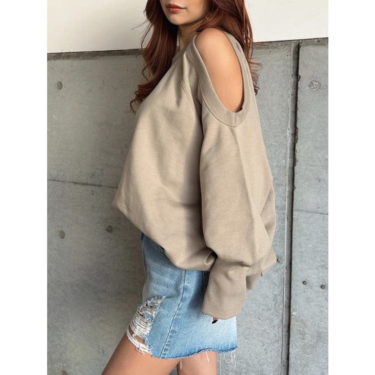 オープンショルダー裏毛トップス | EGOIST | 詳細画像10 