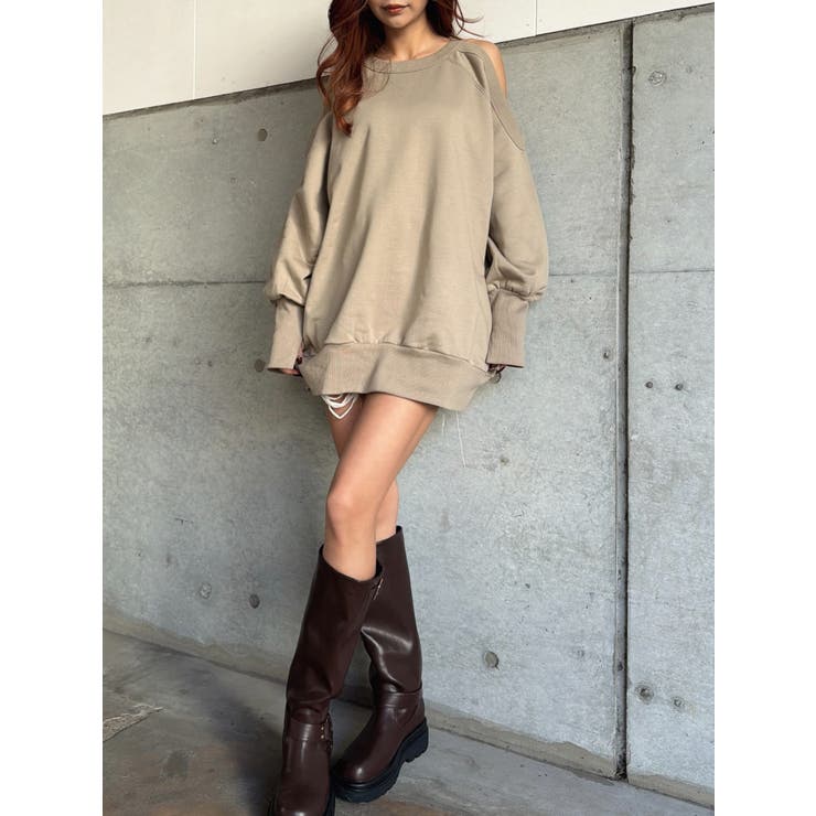 オープンショルダー裏毛トップス | EGOIST | 詳細画像21 