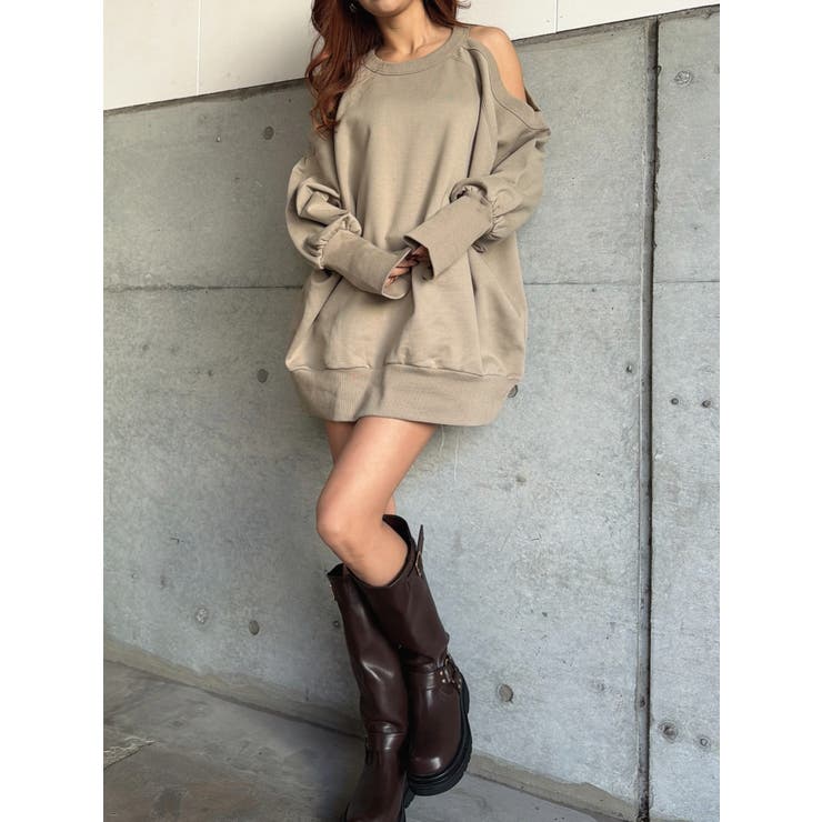 オープンショルダー裏毛トップス | EGOIST | 詳細画像22 