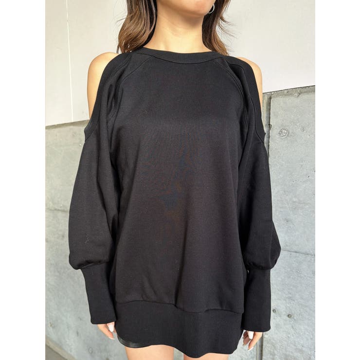 オープンショルダー裏毛トップス | EGOIST | 詳細画像24 