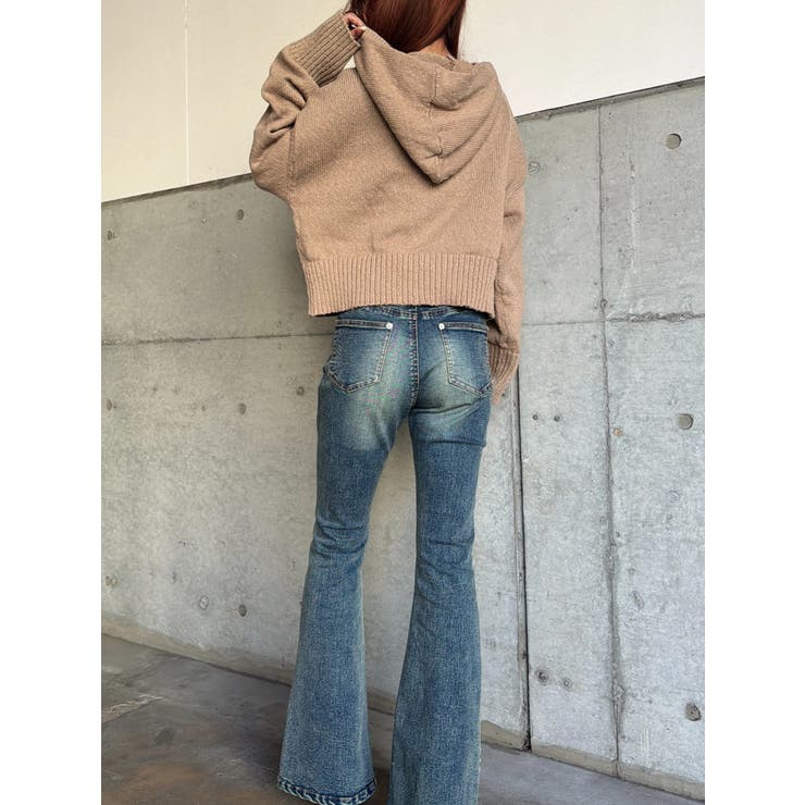 ロゴフード短丈ニットトップス | EGOIST | 詳細画像17 