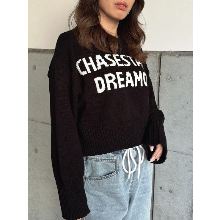 ロゴフード短丈ニットトップス | EGOIST | 詳細画像5 