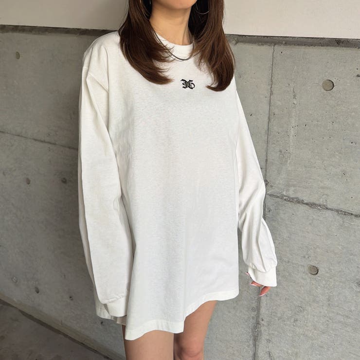 フロント刺繍ユニセックスロンT | EGOIST | 詳細画像1 