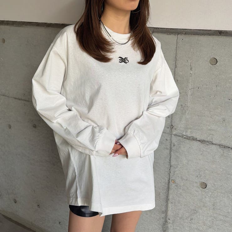 フロント刺繍ユニセックスロンT | EGOIST | 詳細画像2 