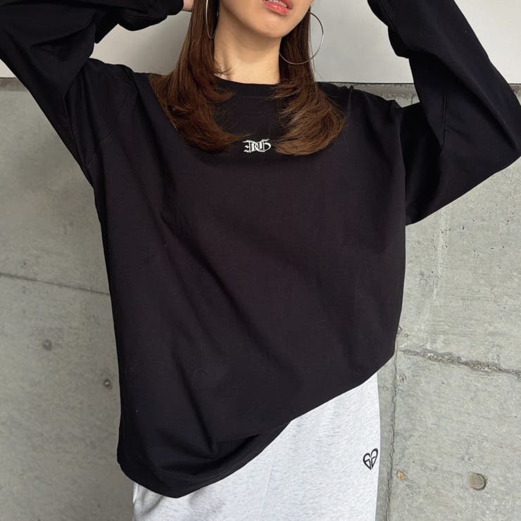 フロント刺繍ユニセックスロンT | EGOIST | 詳細画像5 