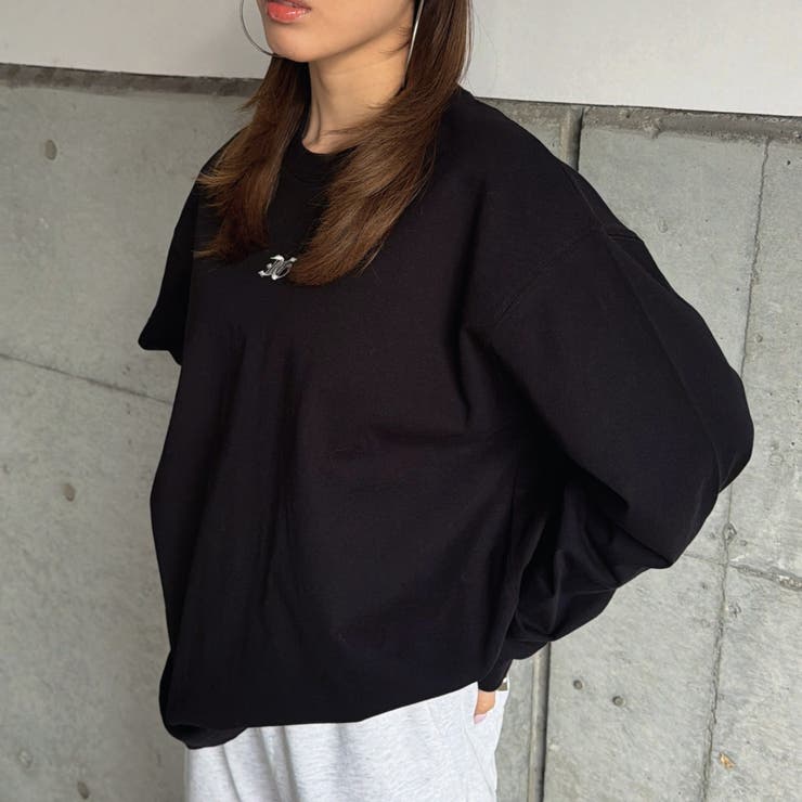 フロント刺繍ユニセックスロンT | EGOIST | 詳細画像6 