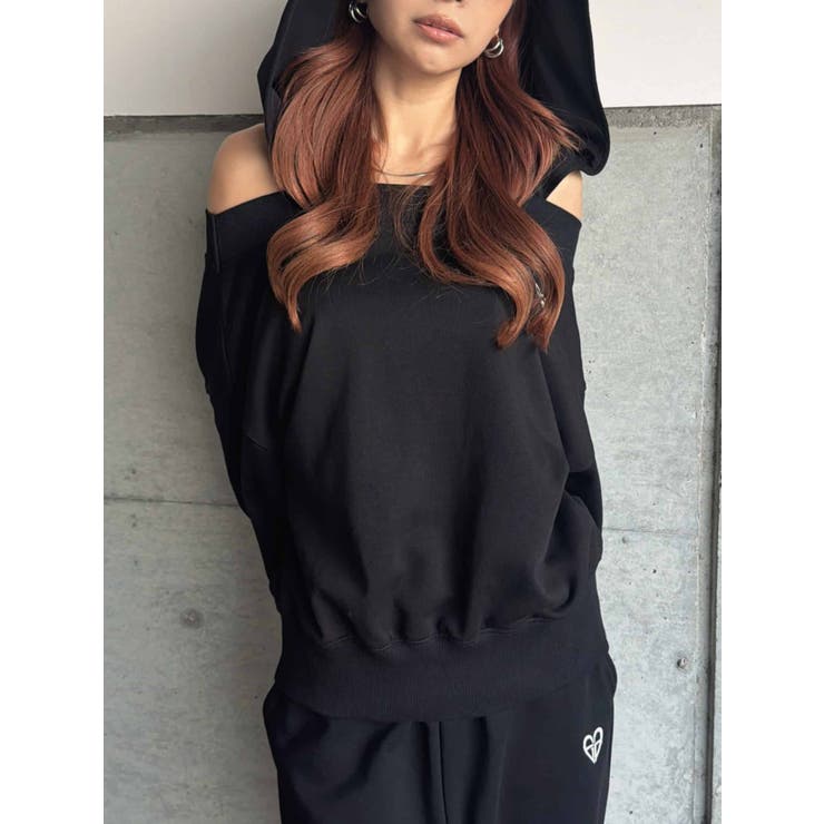 ハートロゴオフショル裏毛TOP | EGOIST | 詳細画像11 