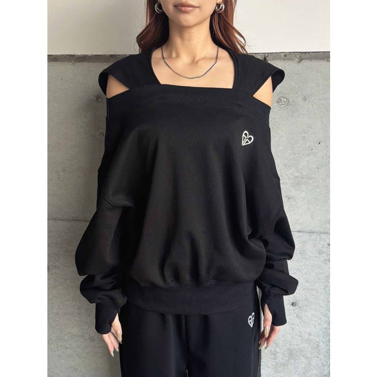 ハートロゴオフショル裏毛TOP | EGOIST | 詳細画像13 