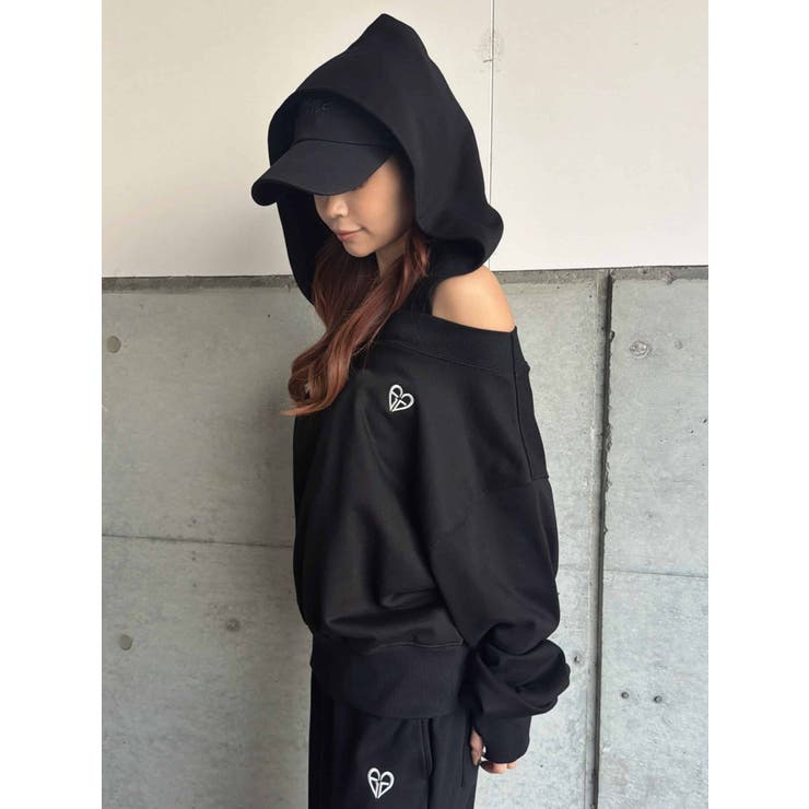 ハートロゴオフショル裏毛TOP | EGOIST | 詳細画像18 