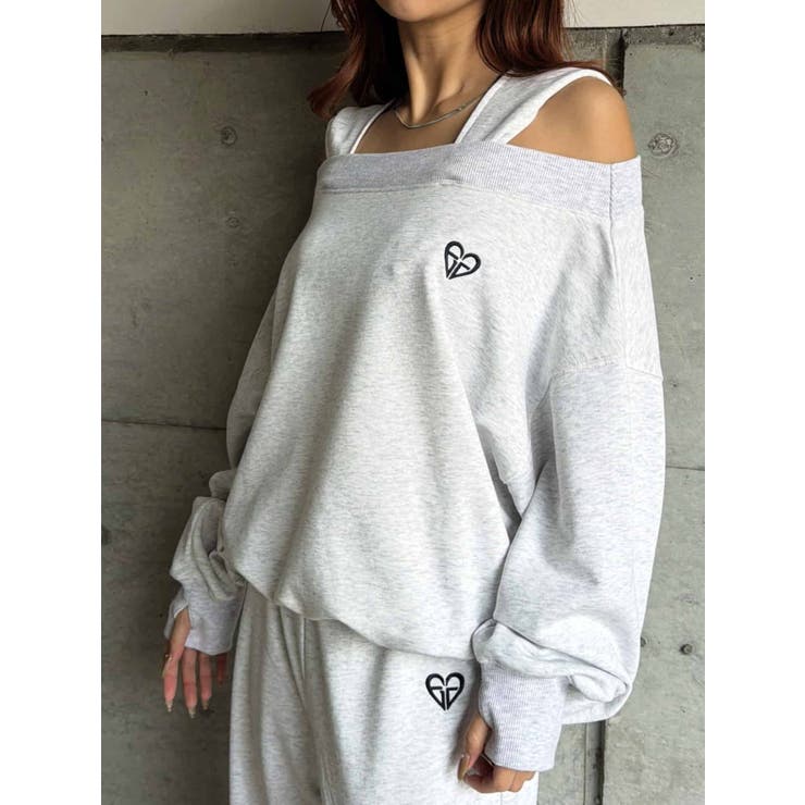 ハートロゴオフショル裏毛TOP | EGOIST | 詳細画像22 