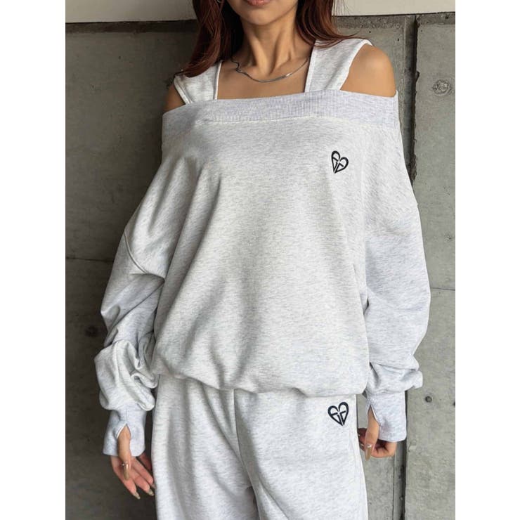 ハートロゴオフショル裏毛TOP | EGOIST | 詳細画像23 