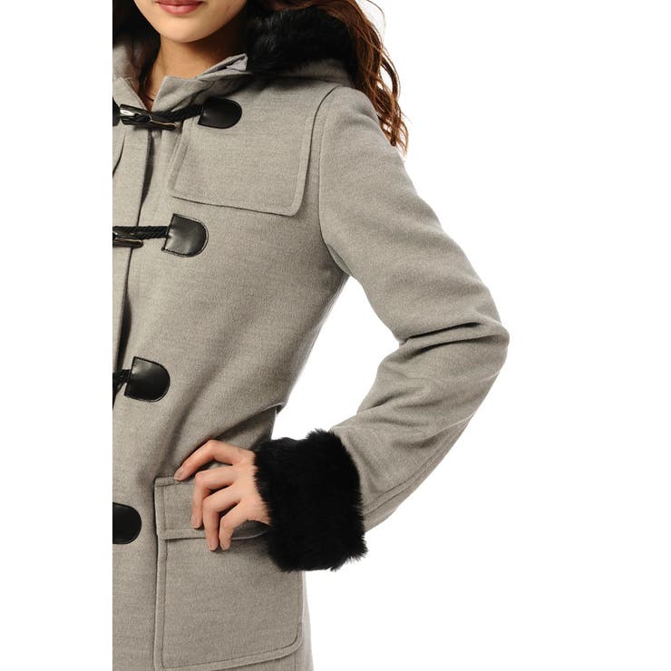 M❗️超美品❗️★ホワイト ダッフルコート ファー付き★希少 スナイデル 馬場ふみか フォックスファー ダッフルコート snidel