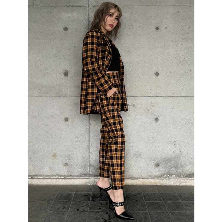 オーバーチェック柄テーパードパンツ | EGOIST | 詳細画像15 