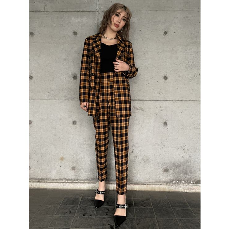 チェックテーパードパンツ｜J'aDoRe JUN ONLINE OUTLET
