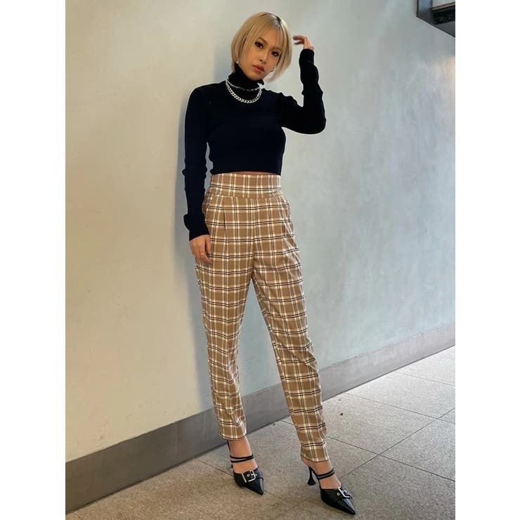 オーバーチェック柄テーパードパンツ | EGOIST | 詳細画像17 