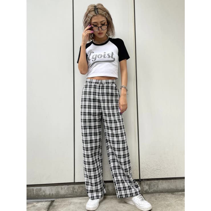 モノトーンチェックストレートワイドパンツ | EGOIST | 詳細画像19 