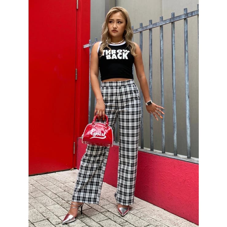 モノトーンチェックストレートワイドパンツ | EGOIST | 詳細画像50 