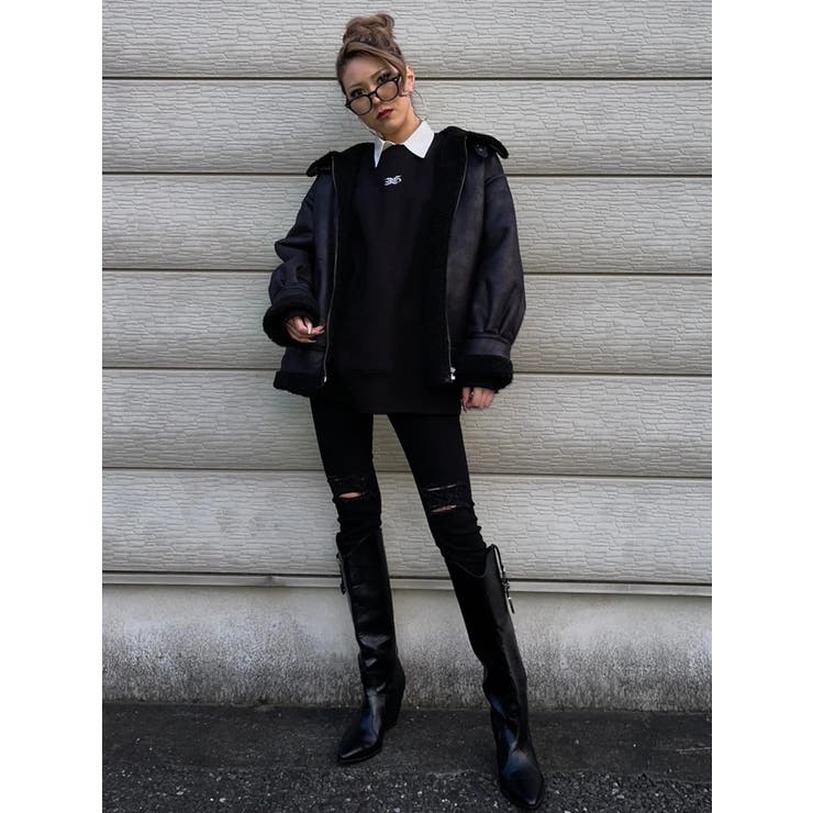 フロント刺繍ユニセックススウェットトップス | EGOIST | 詳細画像23 