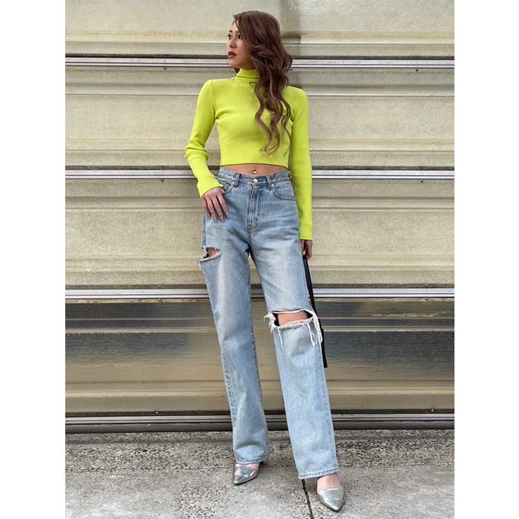 EG刺繍ハイネックニットトップス | EGOIST | 詳細画像35 