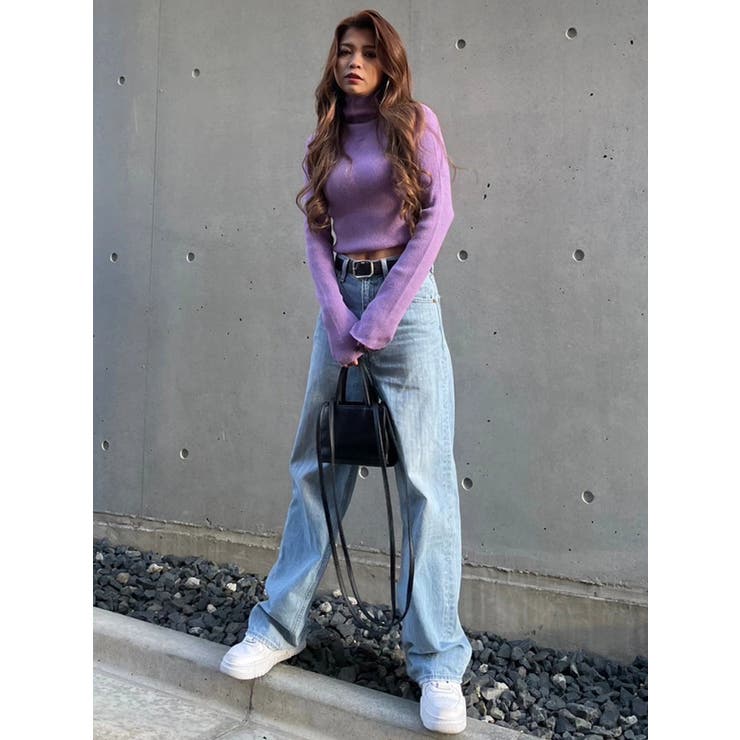 EG刺繍ハイネックニットトップス | EGOIST | 詳細画像44 