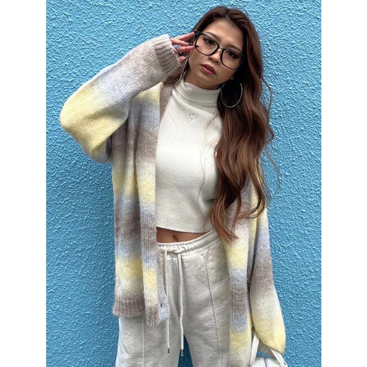 EG刺繍ハイネックニットトップス | EGOIST | 詳細画像45 