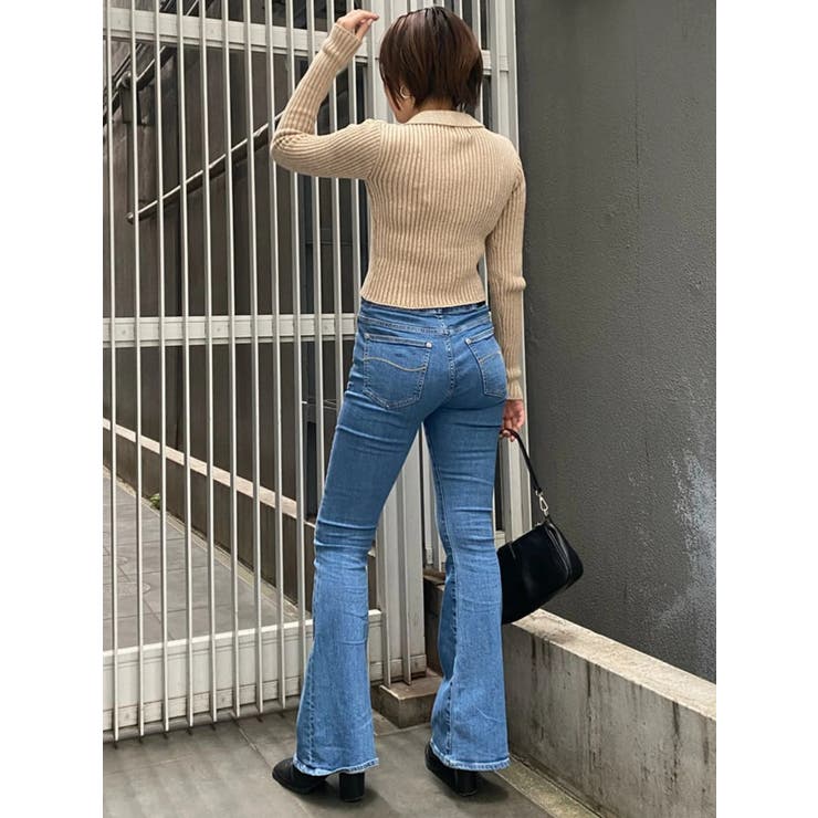 サス付ハイウエストフレアデニムパンツ | EGOIST | 詳細画像31 