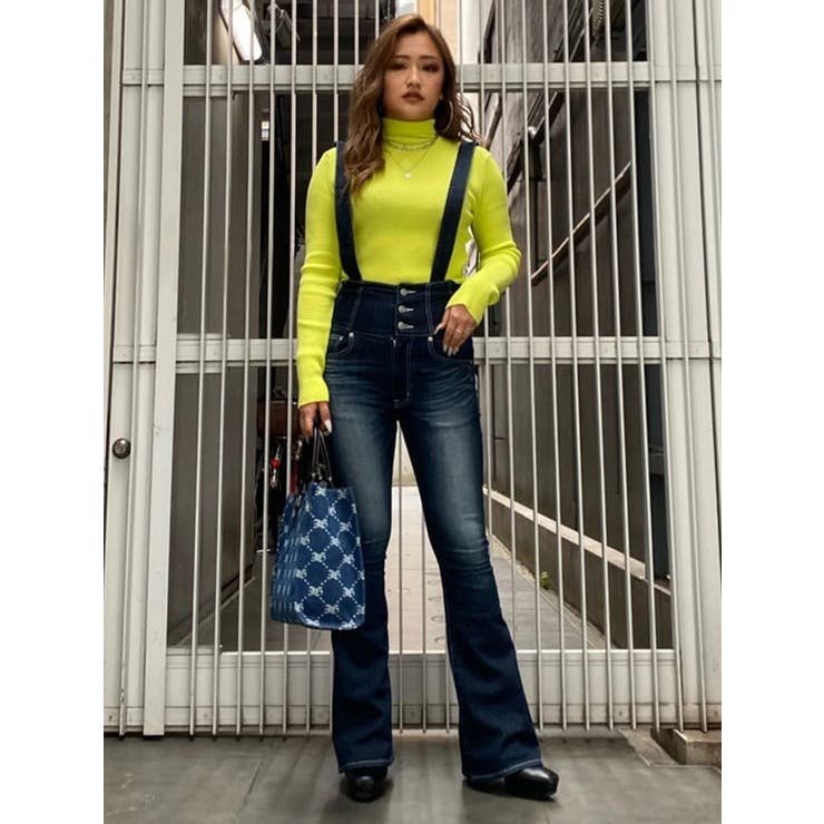 サス付ハイウエストフレアデニムパンツ | EGOIST | 詳細画像36 