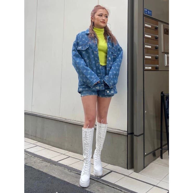 EGモノグラム柄デニムショートパンツ[品番：EO000006045]｜EGOIST（エゴイスト）のレディースファッション通販｜SHOPLIST（ショップリスト）