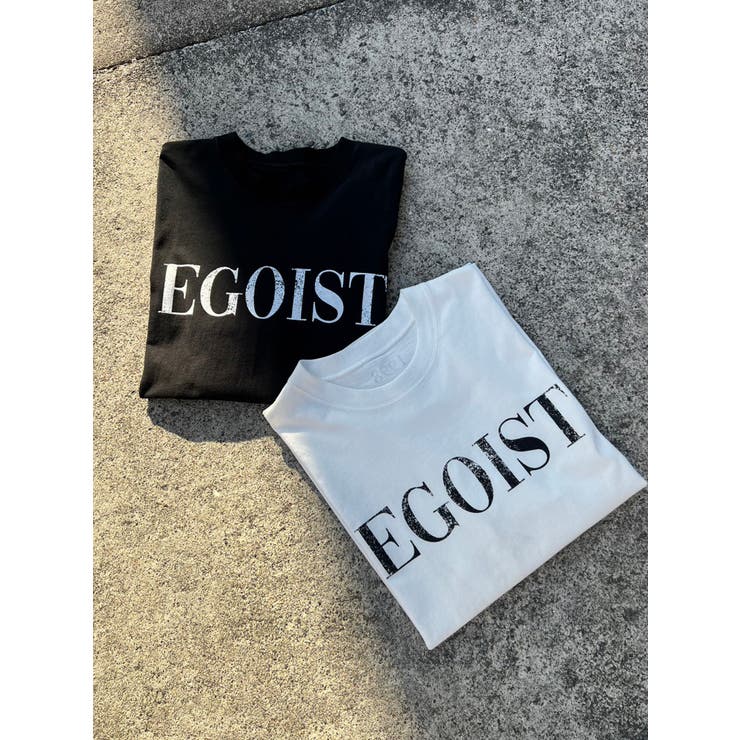 擦れロゴプリントユニセックスロンT | EGOIST | 詳細画像36 