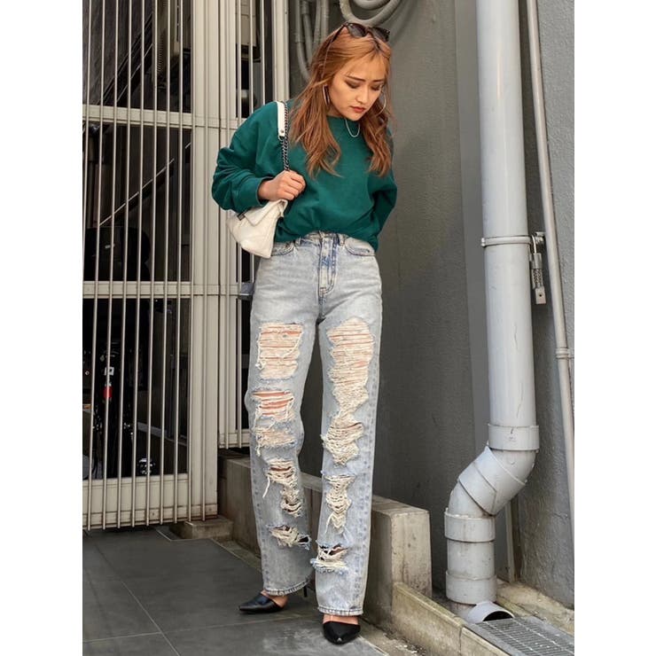 EGストレートダメージデニムパンツ | EGOIST | 詳細画像39 