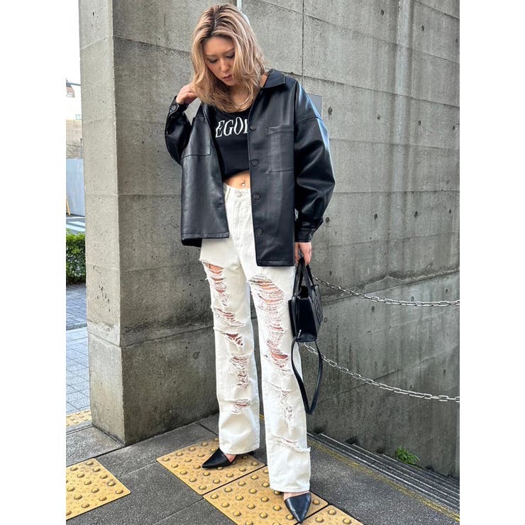 EGストレートダメージデニムパンツ | EGOIST | 詳細画像49 