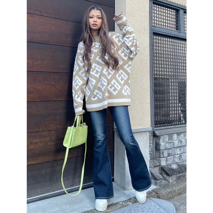 総ロゴラインニットトップス | EGOIST | 詳細画像32 