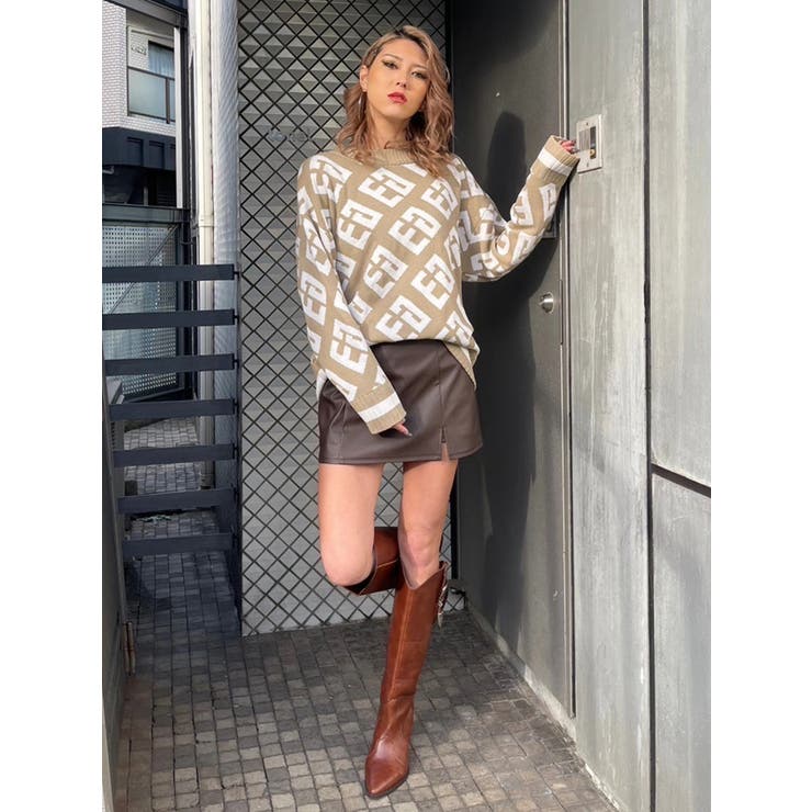 総ロゴラインニットトップス | EGOIST | 詳細画像33 