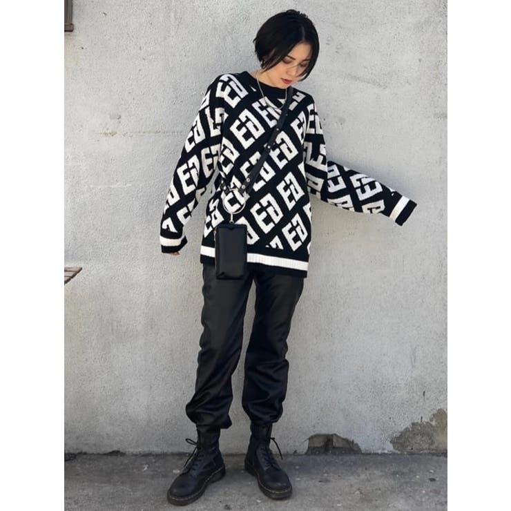 総ロゴラインニットトップス | EGOIST | 詳細画像45 