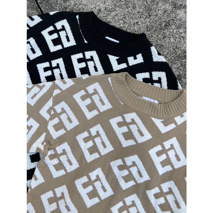 総ロゴラインニットトップス | EGOIST | 詳細画像50 