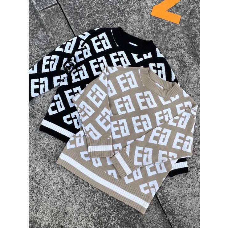 総ロゴラインニットトップス | EGOIST | 詳細画像51 