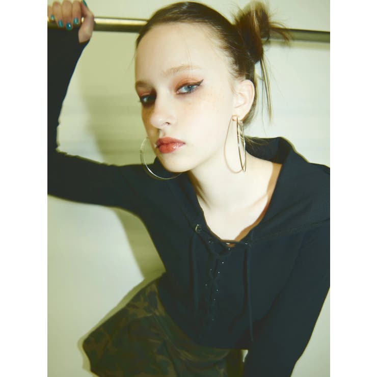 レースアップフードトップス | EGOIST | 詳細画像4 