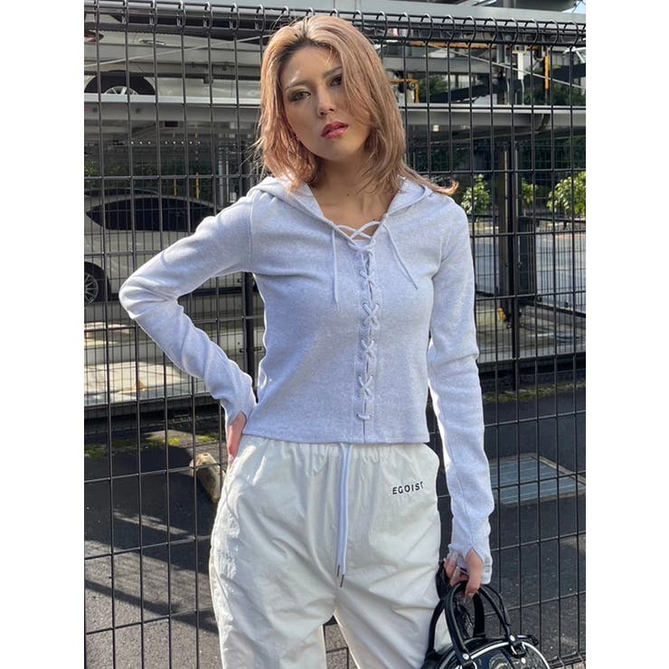 レースアップフードトップス | EGOIST | 詳細画像22 