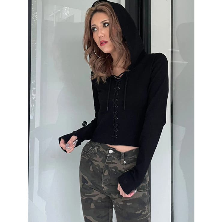 レースアップフードトップス | EGOIST | 詳細画像30 