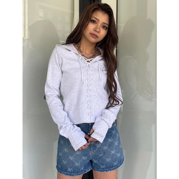 レースアップフードトップス | EGOIST | 詳細画像33 