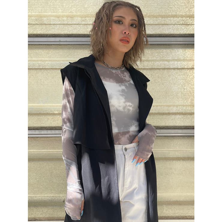 GRAY | シアー長袖トップス | EGOIST