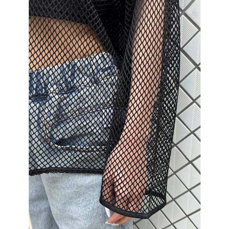 メッシュ長袖トップス | EGOIST | 詳細画像6 