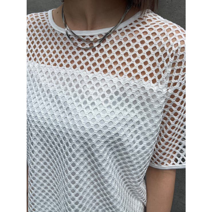 レイヤード半袖メッシュトップス | EGOIST | 詳細画像7 